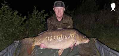 37lb 4oz Mirror Carp caught at Glovers