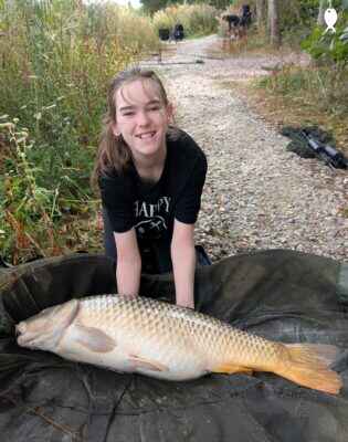 21lb 10oz Common Carp caught at Middle Pool