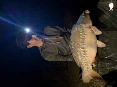 23lb 4oz Mirror Carp caught at Lodge Pool