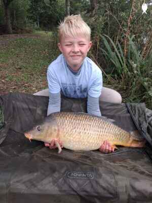 20lb 7oz Common Carp caught at Dam Pool
