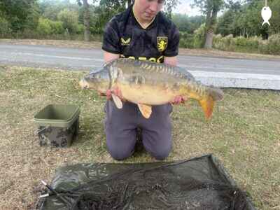18lb 6oz Mirror Carp caught at Middle Pool