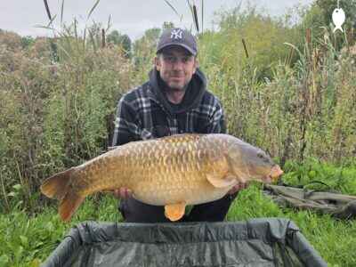26lb 2oz Common Carp caught at Dam Pool