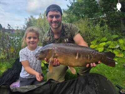 13lb 7oz Mirror Carp caught at Dam Pool