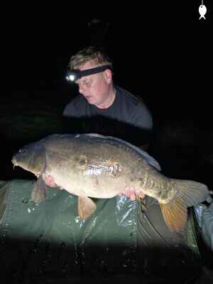 30lb 0oz Mirror Carp caught at Glovers